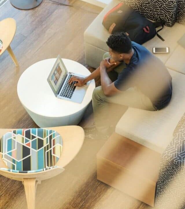 Professionals meeting around a table